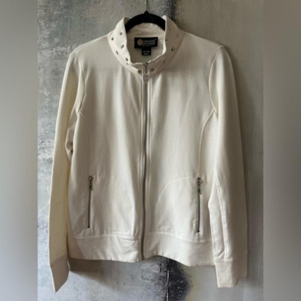 Swarovski Chrystal Zip Jacket by Christine Alexander, M